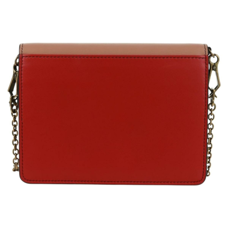 【日本直送】BOTTEGA VENETA 鏈條單肩包 皮革 紅色 金色 正品 158578SAV-1