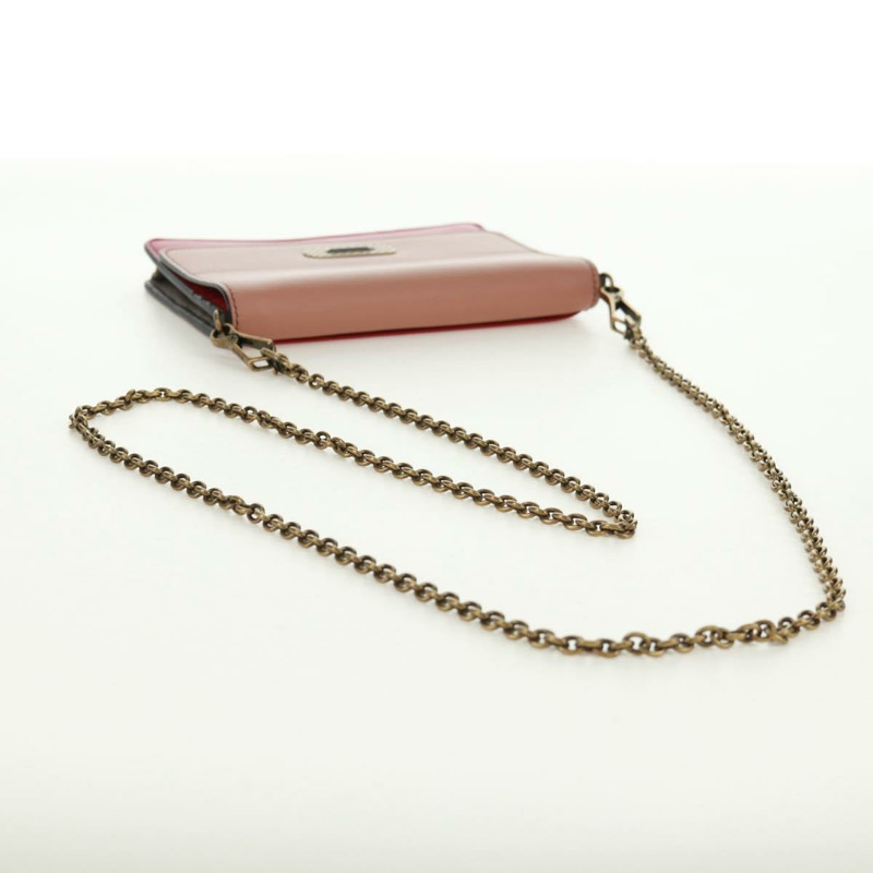 【日本直送】BOTTEGA VENETA 鏈條單肩包 皮革 紅色 金色 正品 158578SAV-6