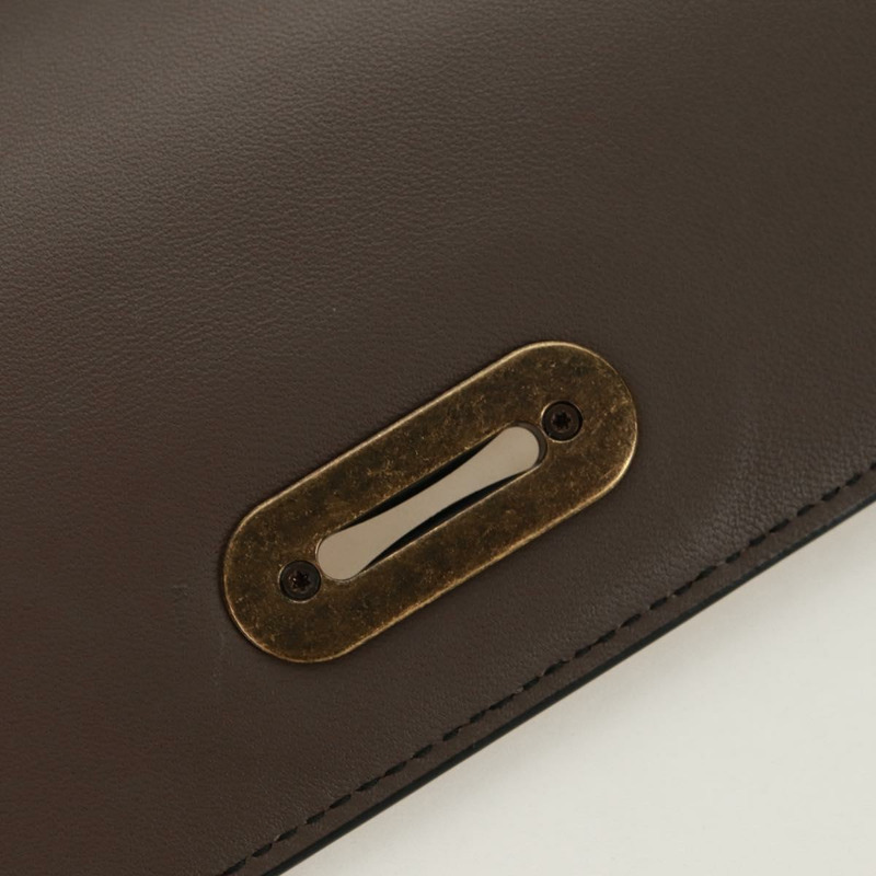 【日本直送】BOTTEGA VENETA 鏈條單肩包 皮革 紅色 金色 正品 158578SAV-8