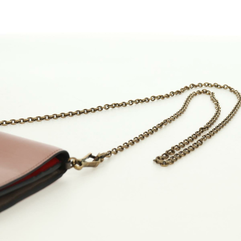 【日本直送】BOTTEGA VENETA 鏈條單肩包 皮革 紅色 金色 正品 158578SAV-13