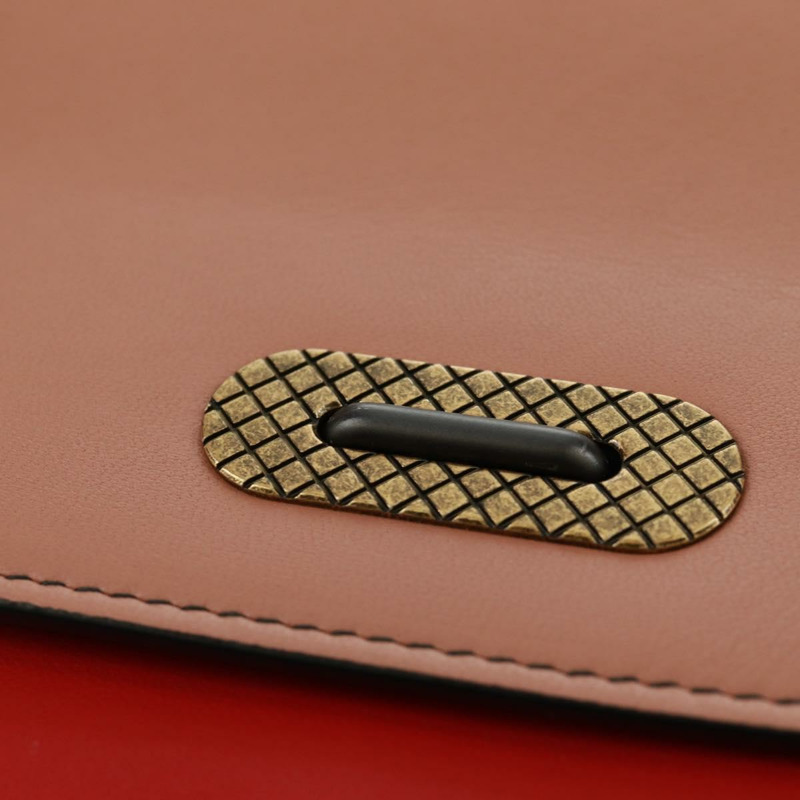 【日本直送】BOTTEGA VENETA 鏈條單肩包 皮革 紅色 金色 正品 158578SAV-18