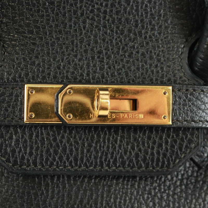 【日本直送】愛馬仕 Birkin 35 手提包 Ardenne 黑色金色 正品 SK001SM-18