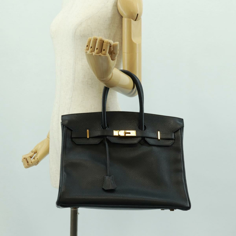 【日本直送】愛馬仕 Birkin 35 手提包 Ardenne 黑色金色 正品 SK001SM-27