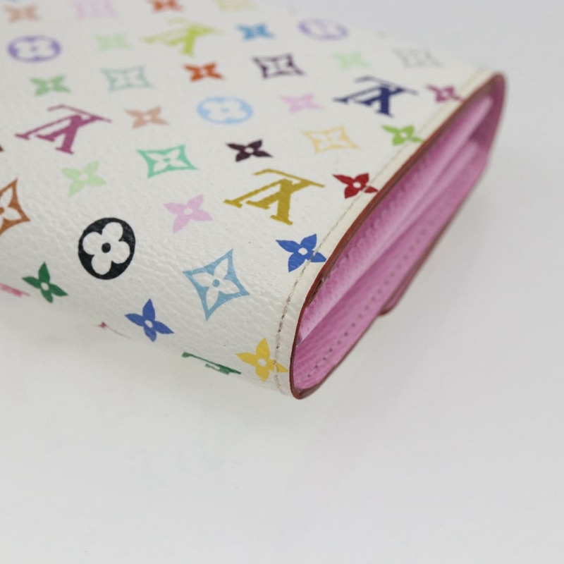 【日本直送】路易威登 (LOUIS VUITTON) 多色 Portefeuille Sarah 皮夾 白色 M93532 正品 173259V-14