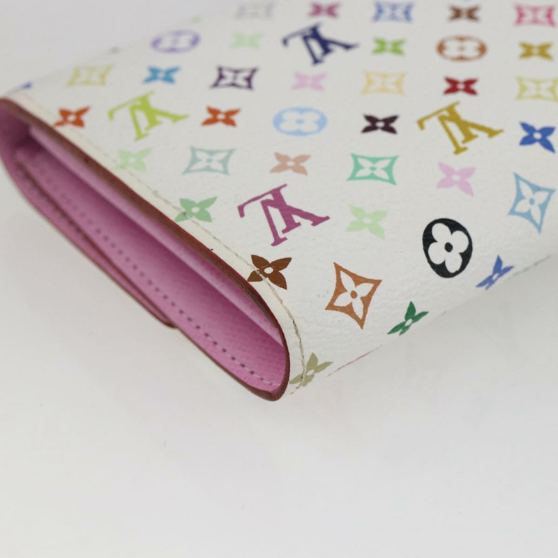 【日本直送】路易威登 (LOUIS VUITTON) 多色 Portefeuille Sarah 皮夾 白色 M93532 正品 173259V-15