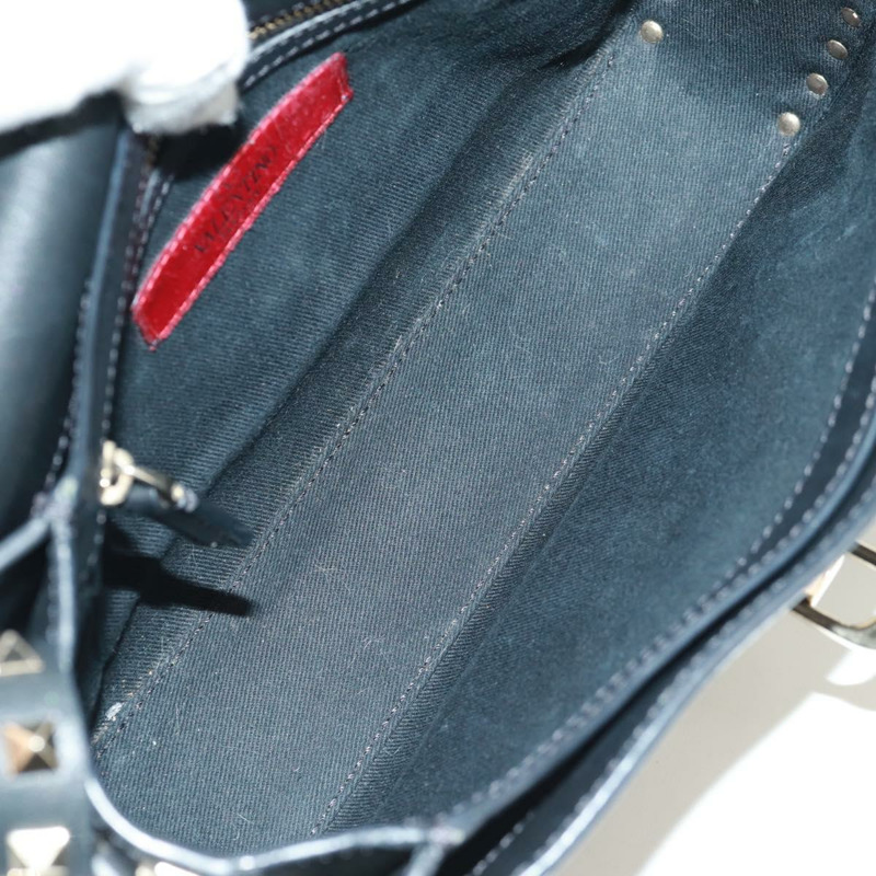 【日本直送】VALENTINO 鉚釘單肩包 皮革 黑色 金色 正品 gh1750V-10