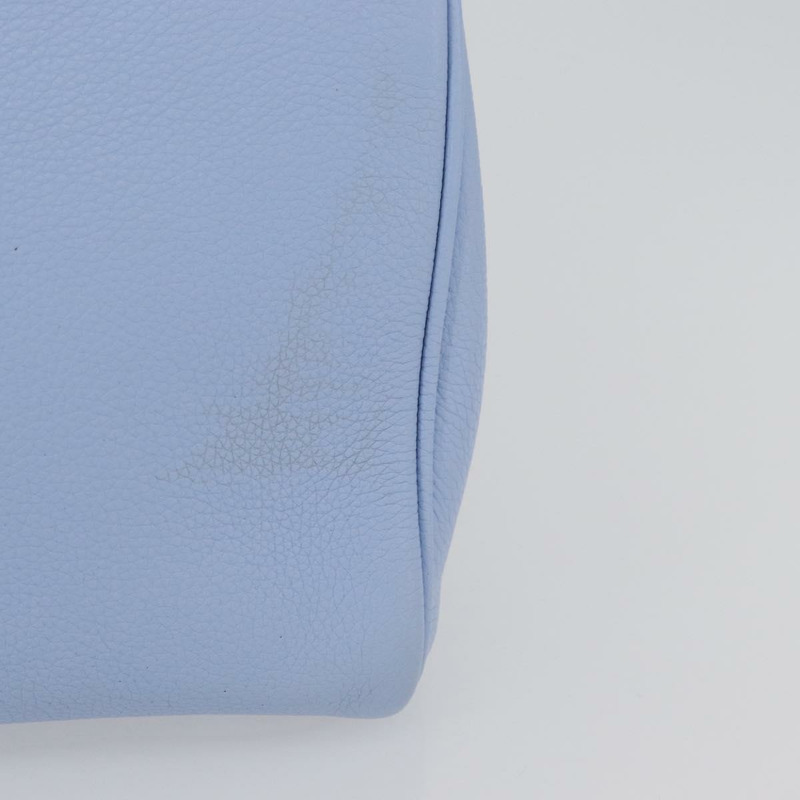 【日本直送】Salvatore Ferragamo Gancini 手提包 皮革 淺藍色 金色 正品 gh1752V-2