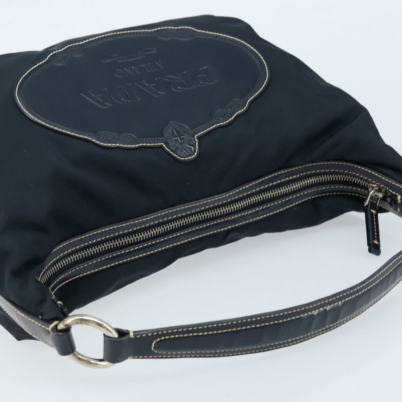 【日本直送】PRADA 單肩包 尼龍 海軍藍 銀色 正品 gh1754V-5