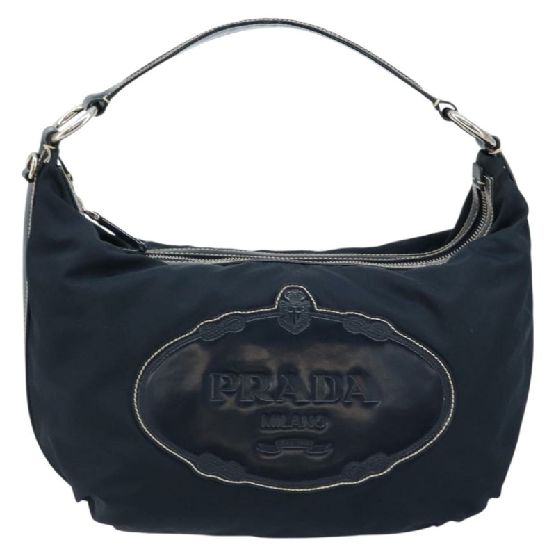 【日本直送】PRADA 單肩包 尼龍 海軍藍 銀色 正品 gh1754V-12