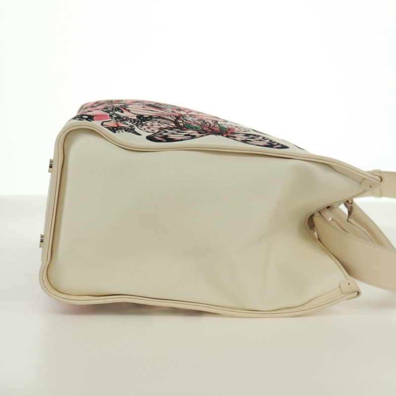 【日本直送】寶格麗 (BVLGARI) 帆布雙肩包 MARY KATRANTZOU 聯名款 白金款 Auth 173206M-3