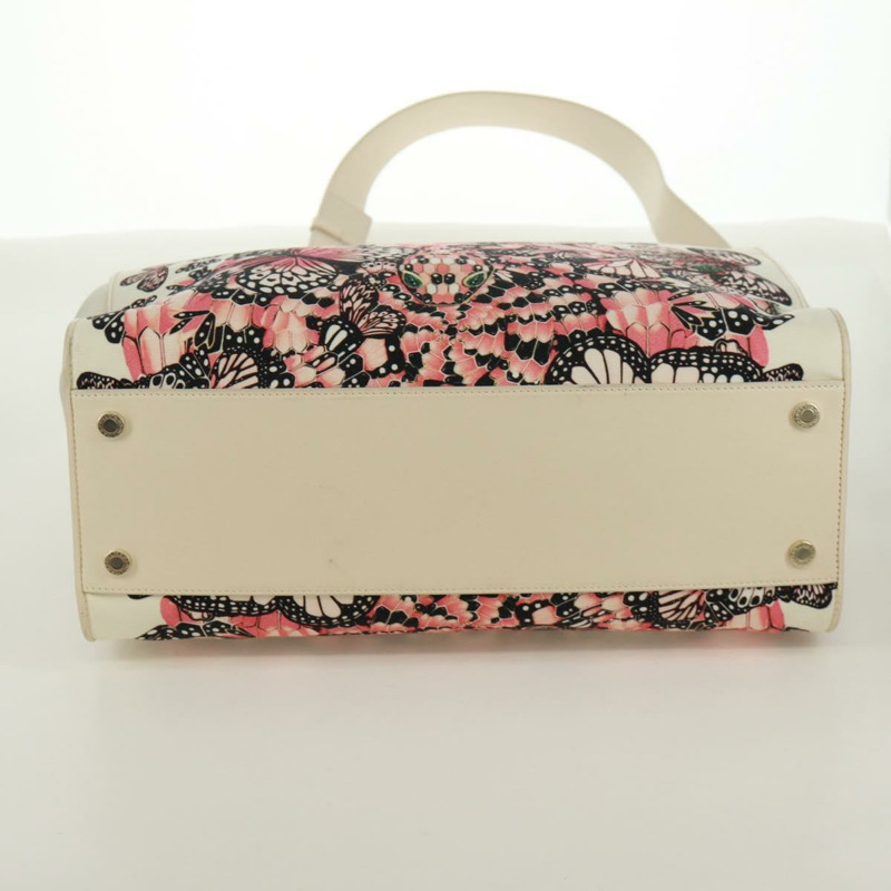 【日本直送】寶格麗 (BVLGARI) 帆布雙肩包 MARY KATRANTZOU 聯名款 白金款 Auth 173206M-4