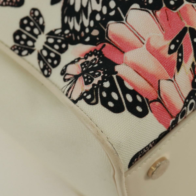 【日本直送】寶格麗 (BVLGARI) 帆布雙肩包 MARY KATRANTZOU 聯名款 白金款 Auth 173206M-16