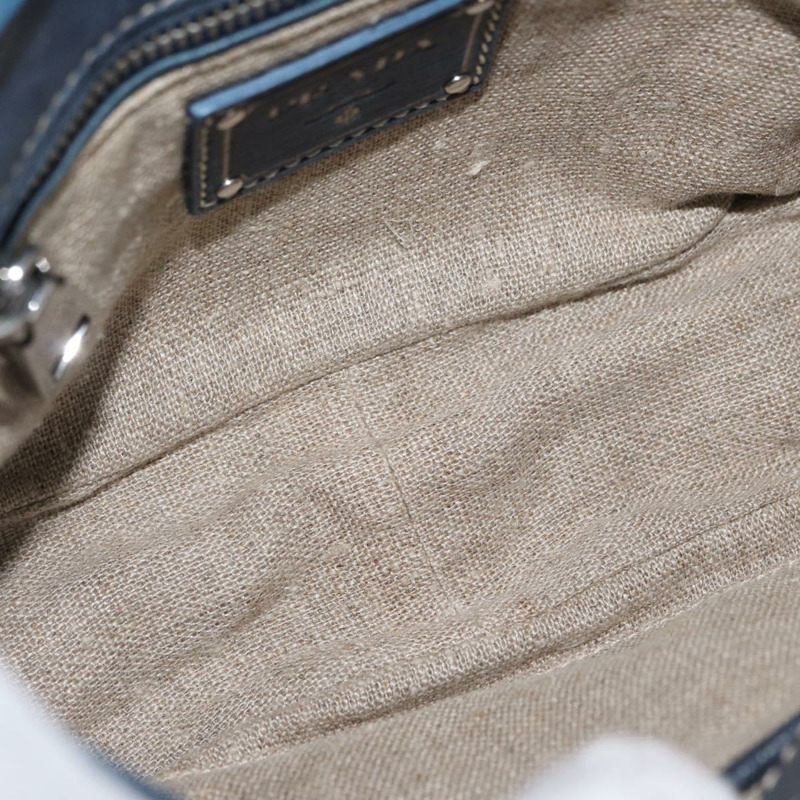 【日本直送】PRADA 鏈條單肩包 牛仔藍 銀色 正品 gh1755V-9