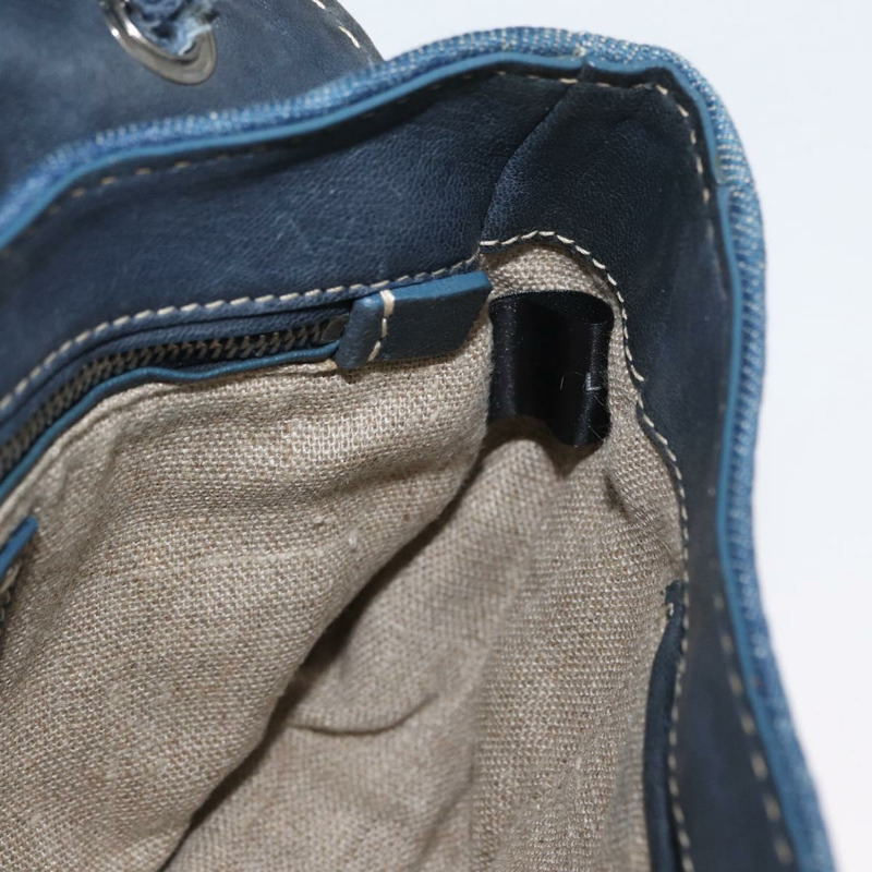 【日本直送】PRADA 鏈條單肩包 牛仔藍 銀色 正品 gh1755V-23