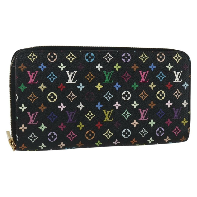 【日本直送】路易威登 Monogram Multicolor Zippy 長版皮夾 黑色 M60243 LV 正品 173254V-0