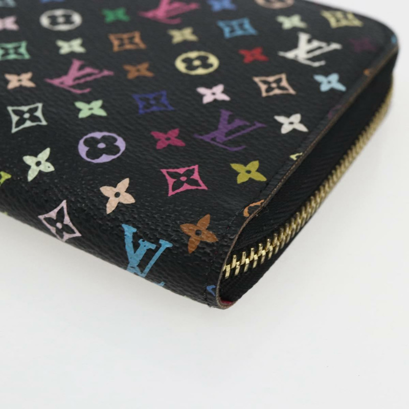 【日本直送】路易威登 Monogram Multicolor Zippy 長版皮夾 黑色 M60243 LV 正品 173254V-6