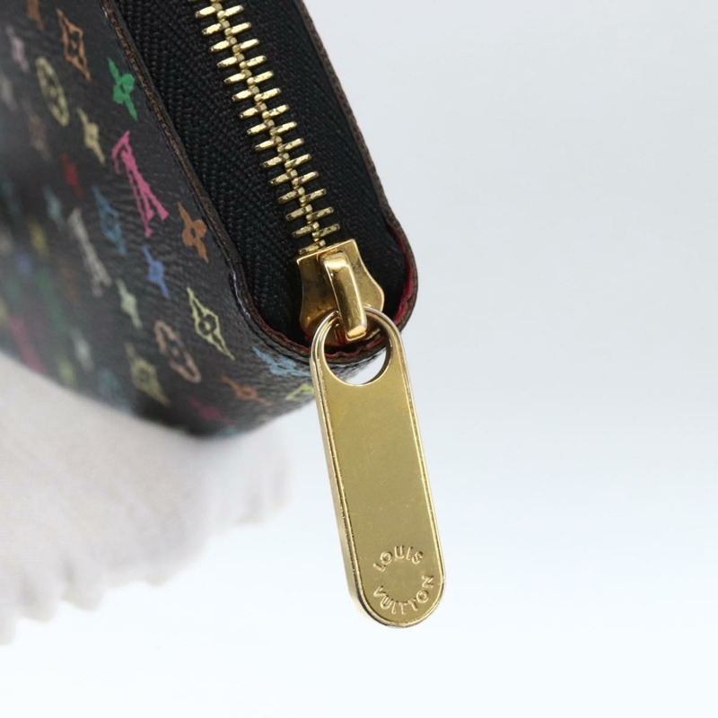 【日本直送】路易威登 Monogram Multicolor Zippy 長版皮夾 黑色 M60243 LV 正品 173254V-7