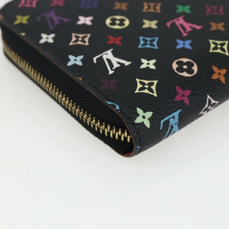 【日本直送】路易威登 Monogram Multicolor Zippy 長版皮夾 黑色 M60243 LV 正品 173254V-15