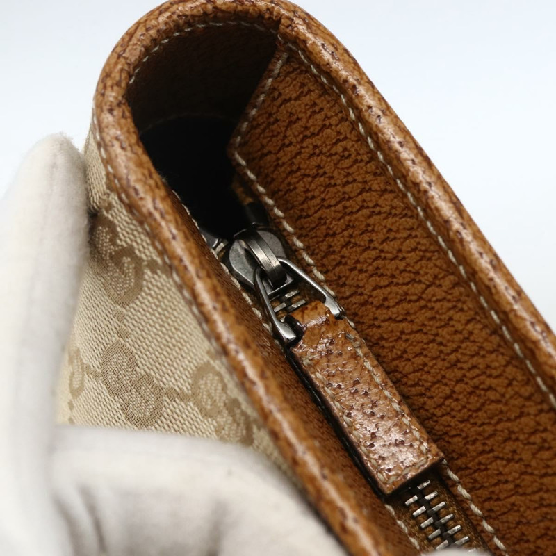 【日本直送】GUCCI GG帆布手提包 PVC 米色 銀色 113011 正品 173185V-8