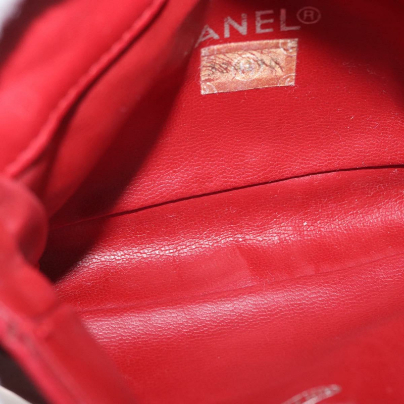 【日本直送】香奈兒 Matelasse 腰包，羊皮材質，紅色，金色雙C標誌，貨號 165374V-9