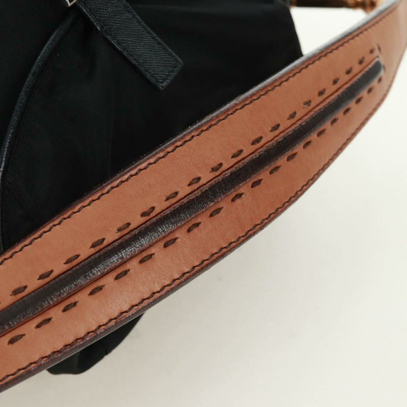 【日本直送】PRADA 黑色金色尼龍肩包，正品編號 165372V-13