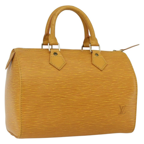 路易威登 Epi Speedy 25 手提包 Tassili 黃色 M43019 LV 正品 165363V