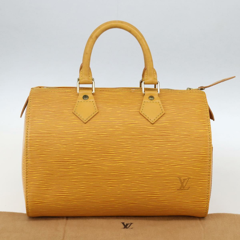 【日本直送】路易威登 Epi Speedy 25 手提包 Tassili 黃色 M43019 LV 正品 165363V-11