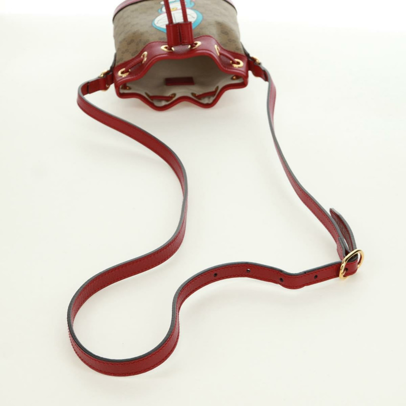 【日本直送】GUCCI GUCCI × Doraemon 聯名款 Micro GG Supreme 手提包 PVC 米色 金色 647801 正品 173166SAM-7