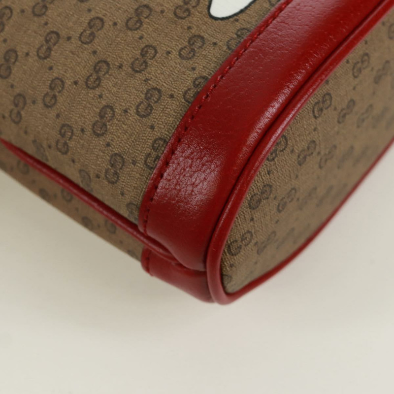 【日本直送】GUCCI GUCCI × Doraemon 聯名款 Micro GG Supreme 手提包 PVC 米色 金色 647801 正品 173166SAM-9