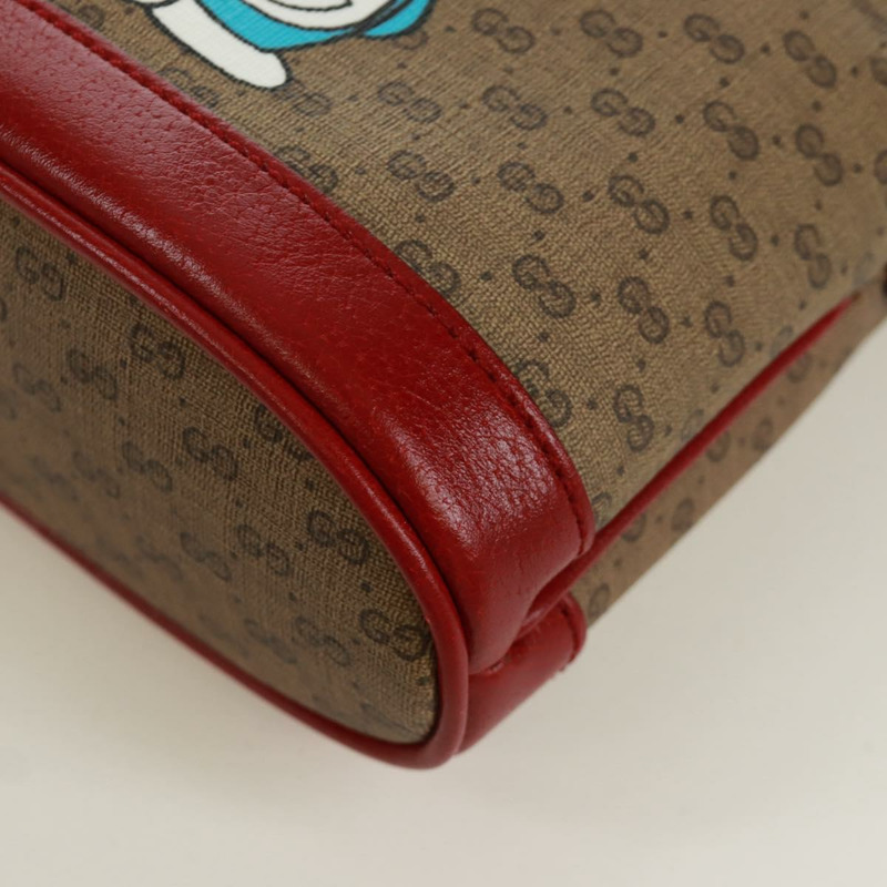 【日本直送】GUCCI GUCCI × Doraemon 聯名款 Micro GG Supreme 手提包 PVC 米色 金色 647801 正品 173166SAM-14