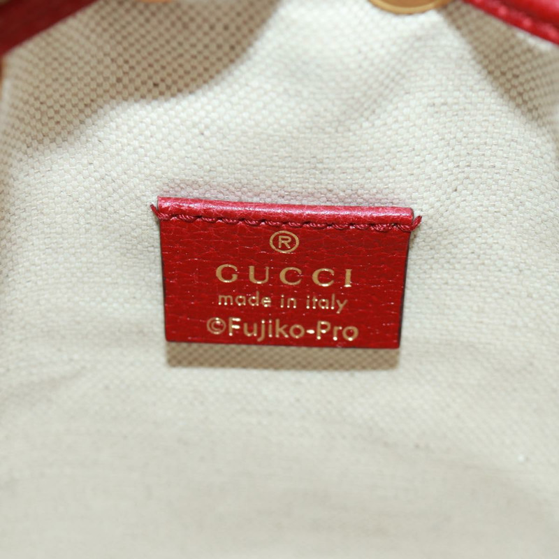 【日本直送】GUCCI GUCCI × Doraemon 聯名款 Micro GG Supreme 手提包 PVC 米色 金色 647801 正品 173166SAM-17