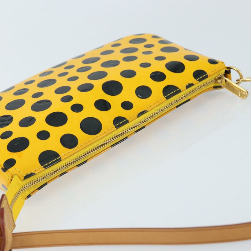 【日本直送】路易威登 Vernis Yayoi Kusama 手拿包配件 Jaune M91426 正品 165362V-5