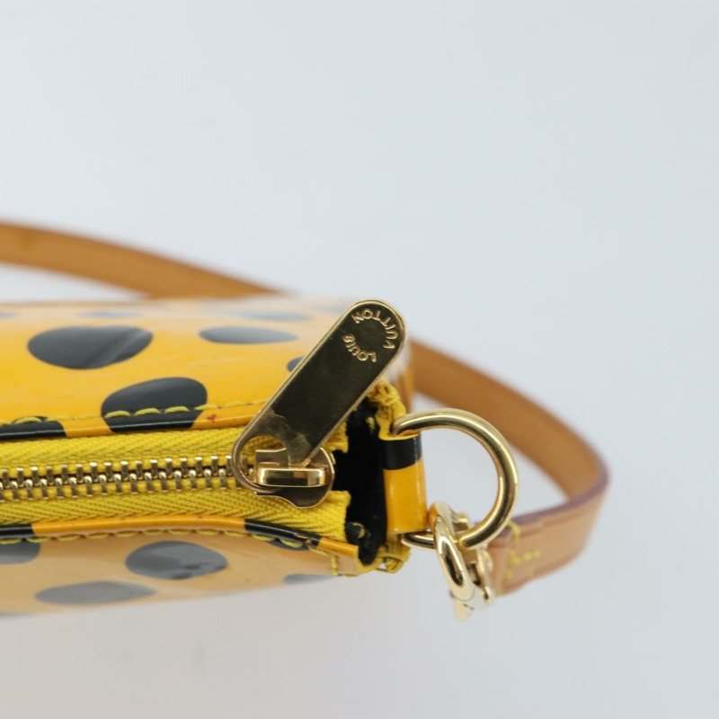 【日本直送】路易威登 Vernis Yayoi Kusama 手拿包配件 Jaune M91426 正品 165362V-8