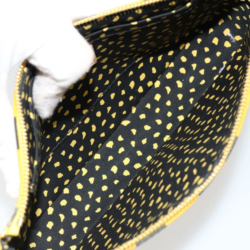 【日本直送】路易威登 Vernis Yayoi Kusama 手拿包配件 Jaune M91426 正品 165362V-9