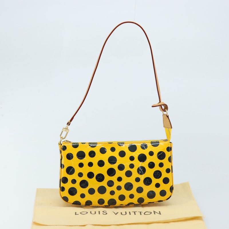 【日本直送】路易威登 Vernis Yayoi Kusama 手拿包配件 Jaune M91426 正品 165362V-11