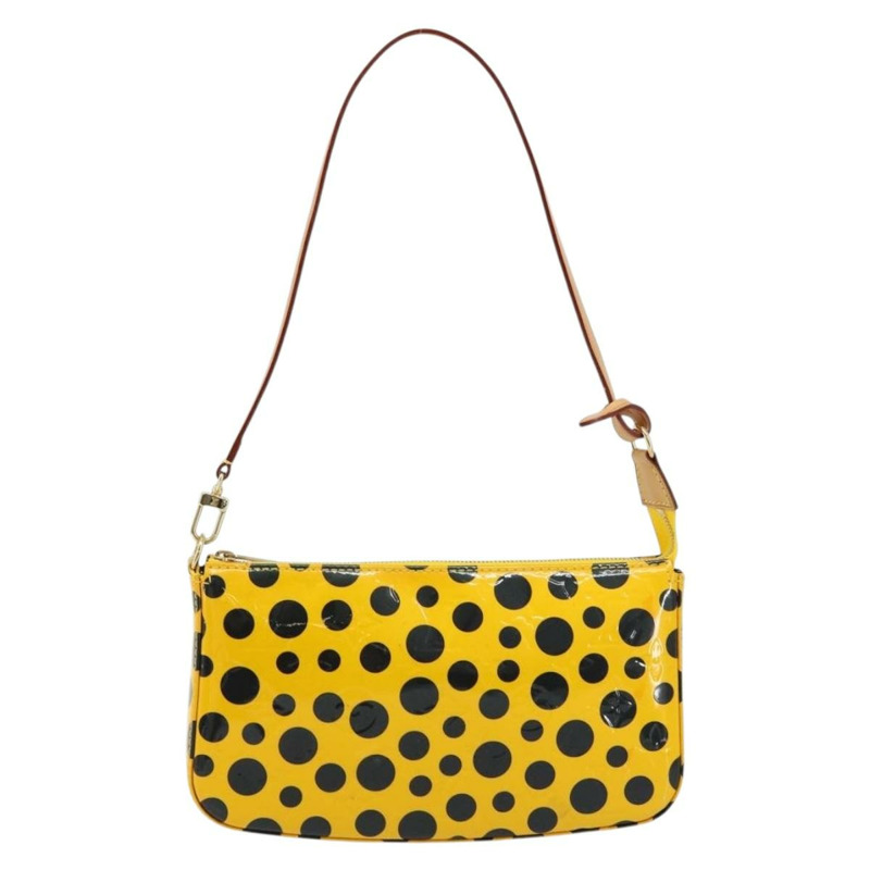 【日本直送】路易威登 Vernis Yayoi Kusama 手拿包配件 Jaune M91426 正品 165362V-12