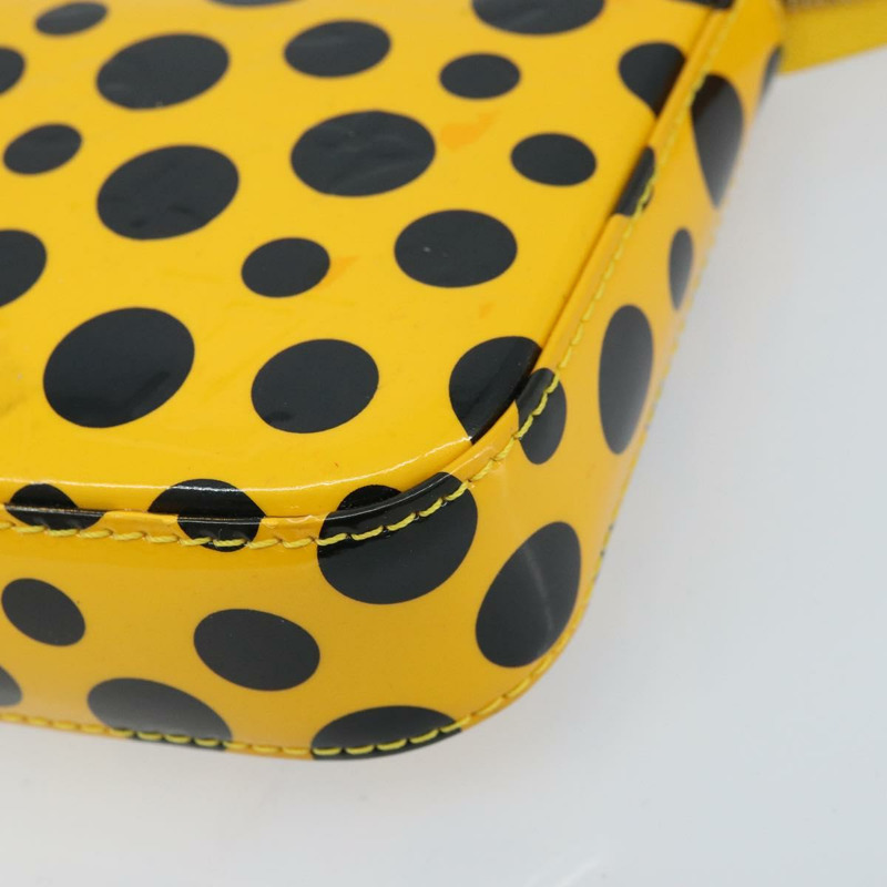 【日本直送】路易威登 Vernis Yayoi Kusama 手拿包配件 Jaune M91426 正品 165362V-13