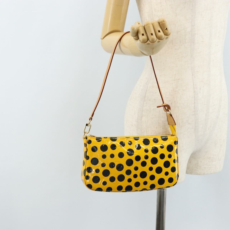 【日本直送】路易威登 Vernis Yayoi Kusama 手拿包配件 Jaune M91426 正品 165362V-23