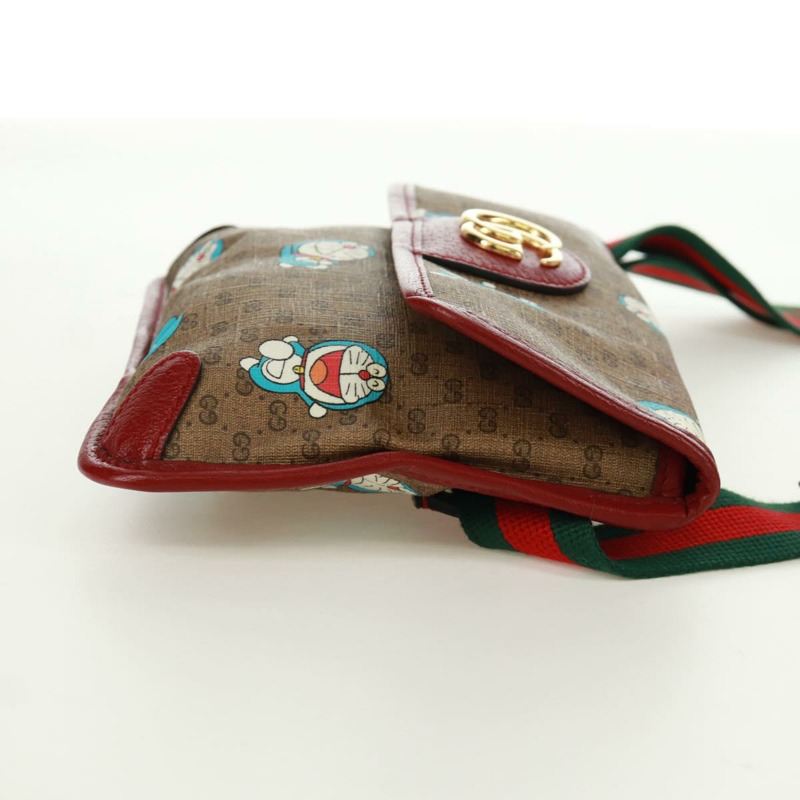 【日本直送】GUCCI GG Supreme Web Sherry Line 腰包 PVC 米色 金色 647817 正品 173178M-3