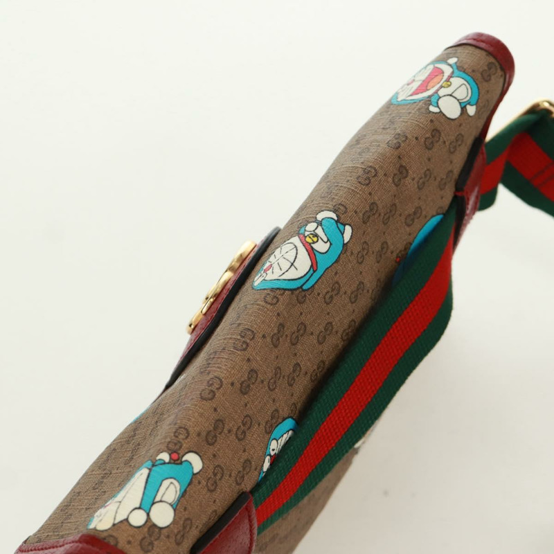 【日本直送】GUCCI GG Supreme Web Sherry Line 腰包 PVC 米色 金色 647817 正品 173178M-5