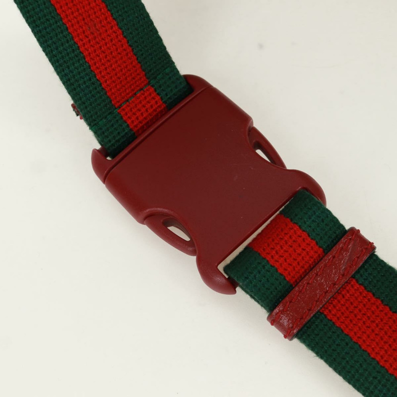 【日本直送】GUCCI GG Supreme Web Sherry Line 腰包 PVC 米色 金色 647817 正品 173178M-7