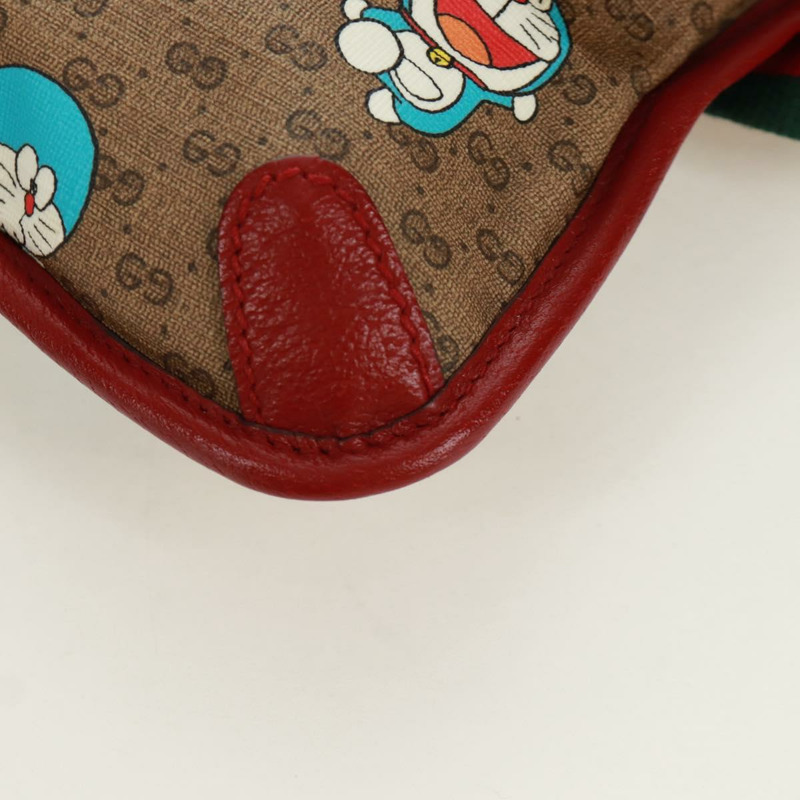 【日本直送】GUCCI GG Supreme Web Sherry Line 腰包 PVC 米色 金色 647817 正品 173178M-15
