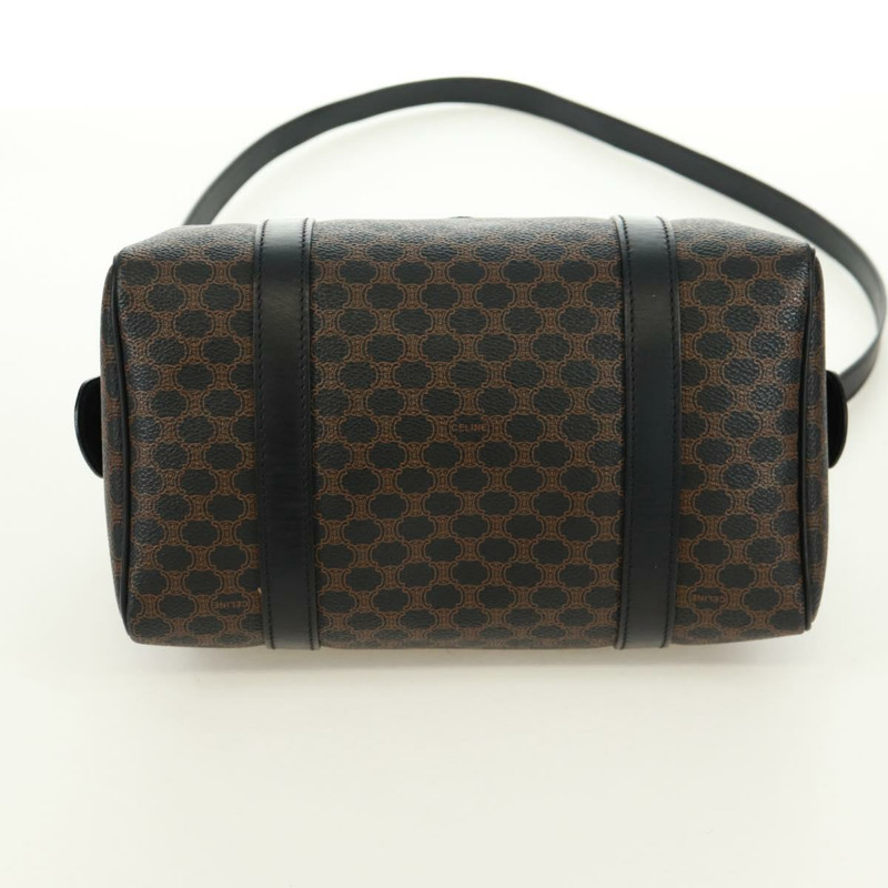 【日本直送】CELINE Macadam帆布手提包 PVC皮革 2way 黑色金色 Auth 165352A-4