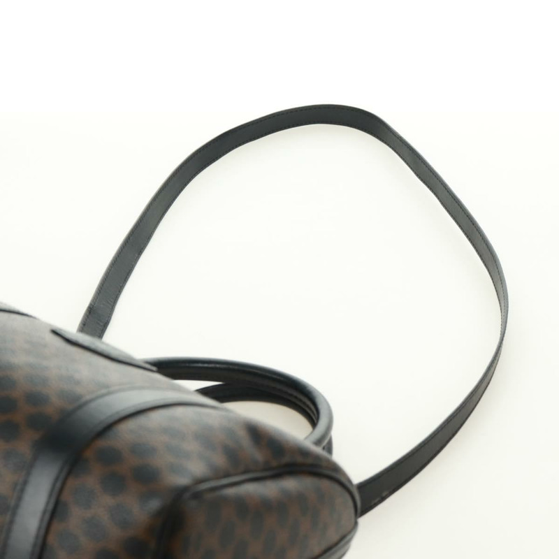 【日本直送】CELINE Macadam帆布手提包 PVC皮革 2way 黑色金色 Auth 165352A-14