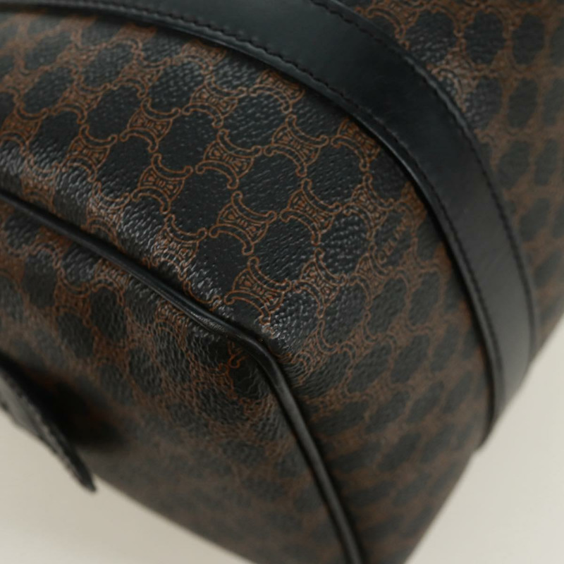 【日本直送】CELINE Macadam帆布手提包 PVC皮革 2way 黑色金色 Auth 165352A-17