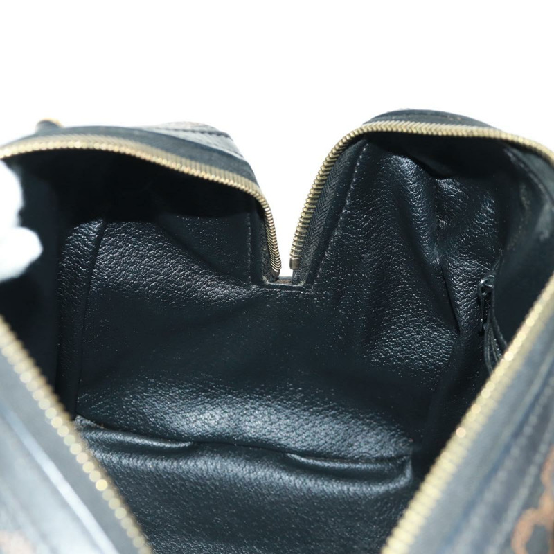 【日本直送】CELINE Macadam帆布手提包 PVC皮革 2way 黑色金色 Auth 165352A-22