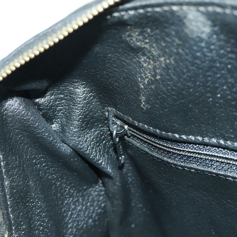 【日本直送】CELINE Macadam帆布手提包 PVC皮革 2way 黑色金色 Auth 165352A-23