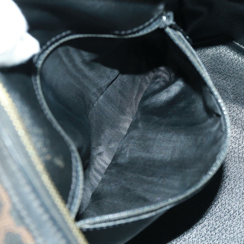 【日本直送】CELINE Macadam帆布手提包 PVC皮革 2way 黑色金色 Auth 165352A-24
