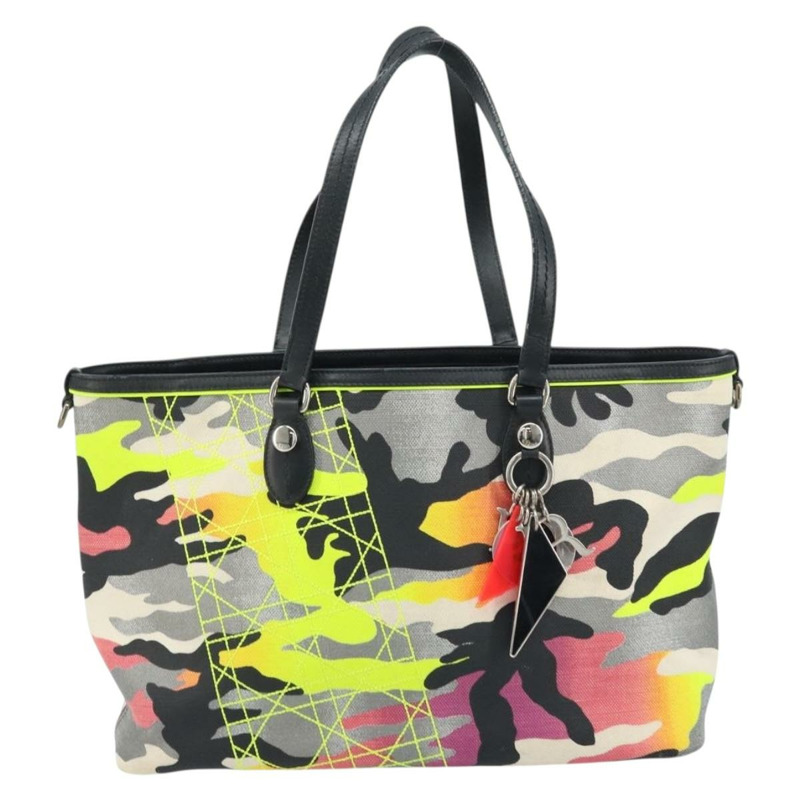 【日本直送】Christian Dior Anselmural 托特包 帆布 多色 銀色 正品 165371M-12