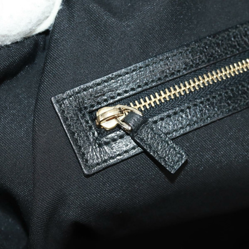 【日本直送】GUCCI Web Sherry Line 馬銜扣手提包 絲絨 黑色 金 紅色 145771 正品 165367V-23